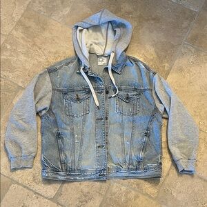 Offline by Aerie denim jacket with hood